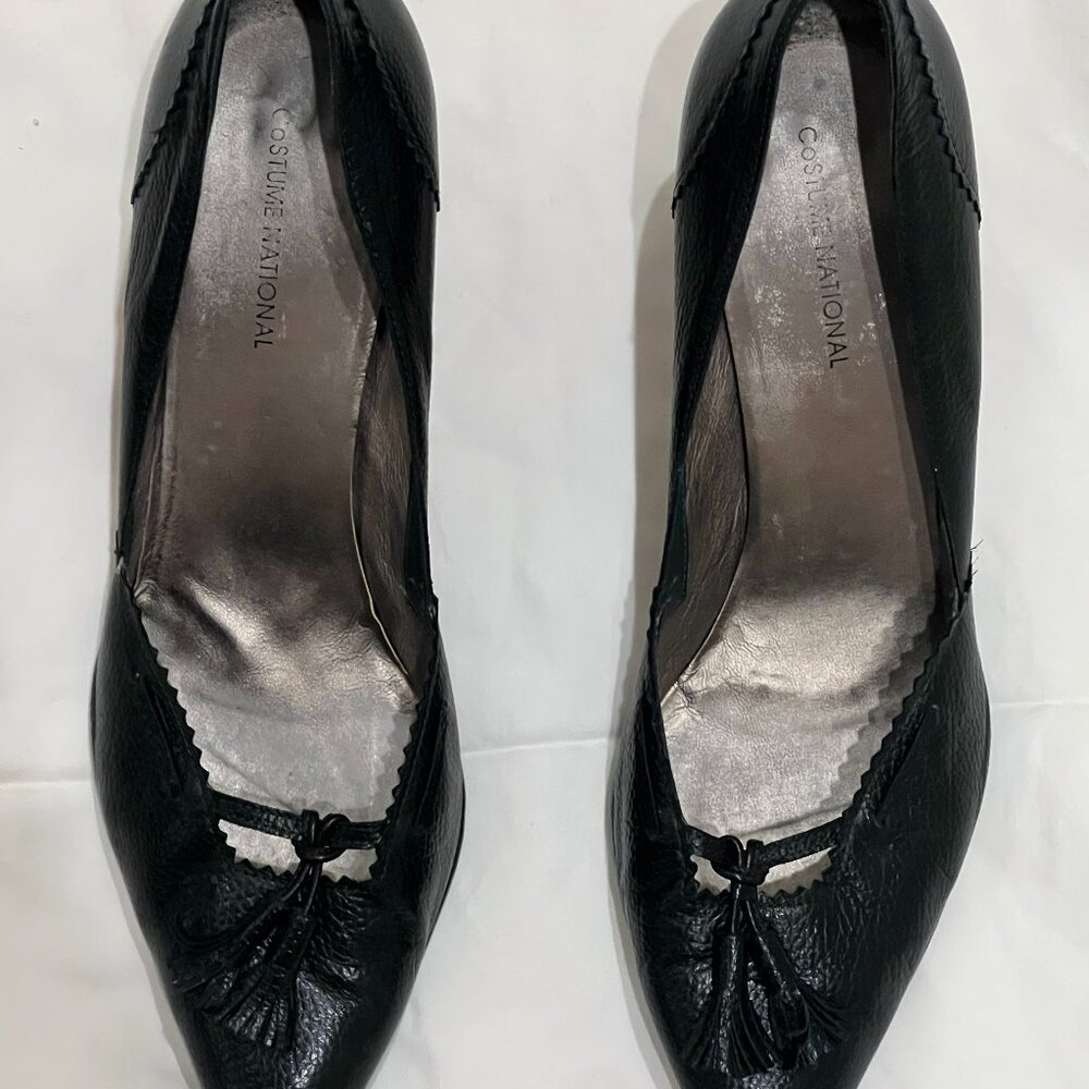 Costume National Designer Dark Green Heels – Size 41/US 10-11